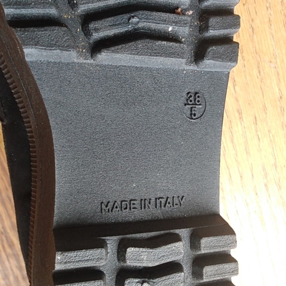 ASOS black stacked sole microsuede Loafer Style Shoes Size 6 - Picture 7 of 7